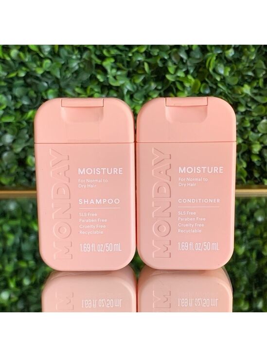 MONDAY Other - MONDAY Haircare MOISTURE Shampoo & Conditioner Set | NEW | Travel Size 50mL